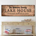 Family Lake House Sign VI by Tailored Canvases