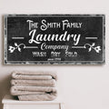 Family Laundry Company Sign by Tailored Canvases