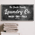 Family Laundry Company Sign by Tailored Canvases