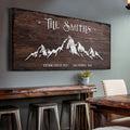 Family Mountain Home Sign II by Tailored Canvases