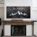 Family Mountain Home Sign III by Tailored Canvases