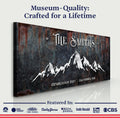 Family Mountain Home Sign III by Tailored Canvases