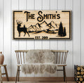 Family Mountain Sign by Tailored Canvases