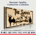 Family Mountain Sign by Tailored Canvases