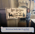 Family Mountain Sign by Tailored Canvases
