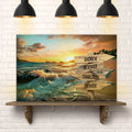 Family Name Ocean Sunset Sign by Tailored Canvases