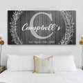 Family Name Sign - Monogram Sign by Tailored Canvases
