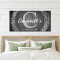Family Name Sign - Monogram Sign by Tailored Canvases