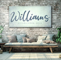 Family Name Sign V by Tailored Canvases