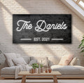 Family Name Sign V by Tailored Canvases