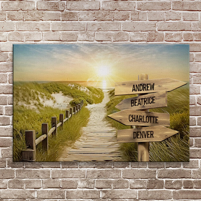 Family Name Sunrise Sign by Tailored Canvases