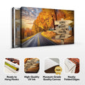 Family Names Autumn Road Sign by Tailored Canvases