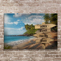 Family Names Ocean Breeze Sign by Tailored Canvases