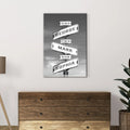 Family Names Road Sign by Tailored Canvases