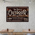 Family Outdoor Bar And Grill Sign II by Tailored Canvases