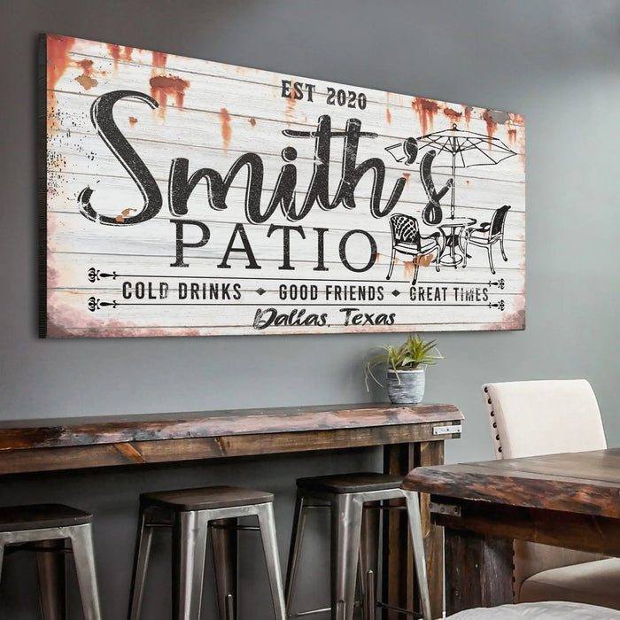 Family Patio Sign II by Tailored Canvases