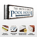 Family Pool House Sign by Tailored Canvases