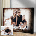 Family Portrait On Wood Sign by Tailored Canvases