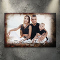 Family Portrait On Wood Sign by Tailored Canvases