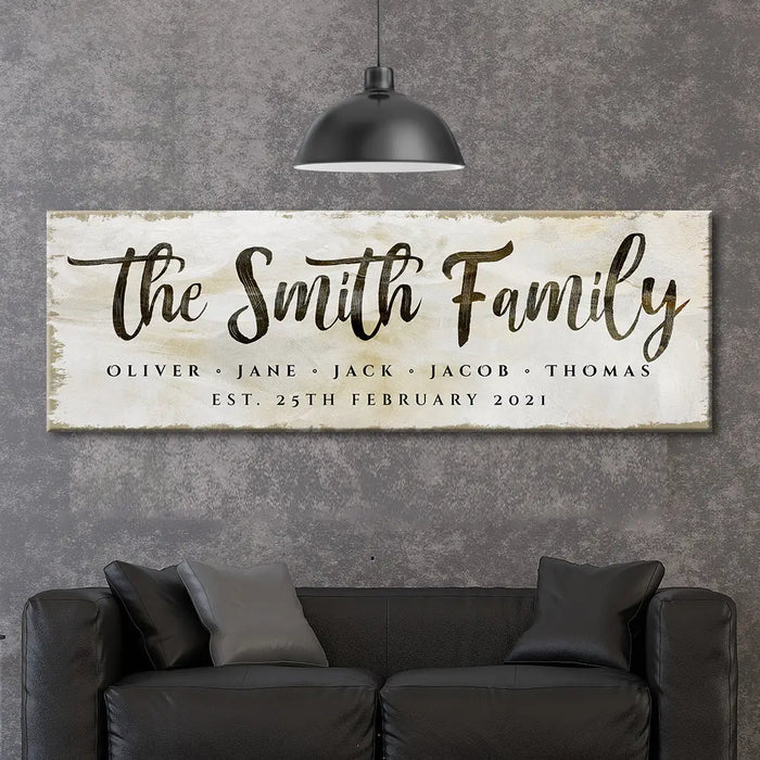 Family Sign II by Tailored Canvases
