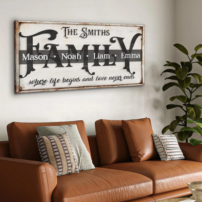 Family Sign XXIII by Tailored Canvases