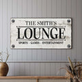Family Sports Games Lounge Sign by Tailored Canvases