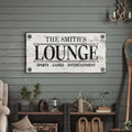 Family Sports Games Lounge Sign by Tailored Canvases