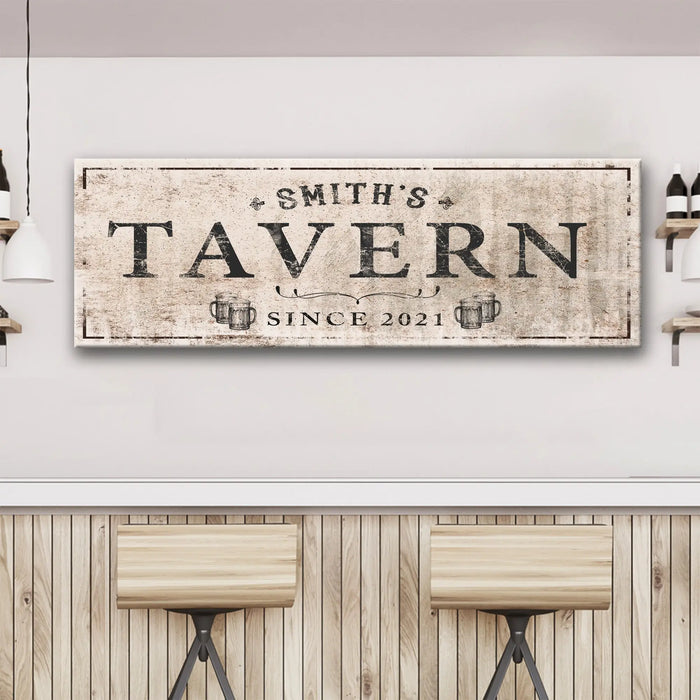 Family Tavern Sign by Tailored Canvases