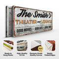 Family Theater and Lounge IV Sign by Tailored Canvases