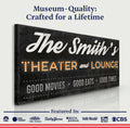 Family Theater and Lounge Sign III by Tailored Canvases