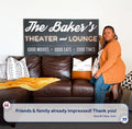 Family Theater and Lounge Sign III by Tailored Canvases