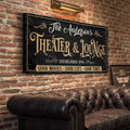 Family Theater And Lounge Sign VI by Tailored Canvases