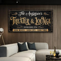 Family Theater And Lounge Sign VI by Tailored Canvases