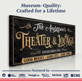Family Theater And Lounge Sign VI by Tailored Canvases