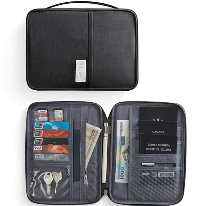 Family Travel Document Organizer Capacious Passport Holder Wallet by DailySale