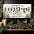 Family Welcome To Christmas Sign III by Tailored Canvases