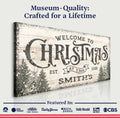 Family Welcome To Christmas Sign III by Tailored Canvases