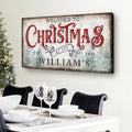 Family Welcome To Christmas Sign IV by Tailored Canvases