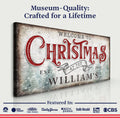Family Welcome To Christmas Sign IV by Tailored Canvases