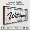 Family Wood Sign by Tailored Canvases