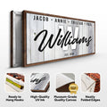 Family Wood Sign by Tailored Canvases
