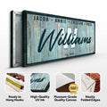 Family Wood Sign IV by Tailored Canvases