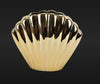 Fancy Home Collection Gold Shell Ceramic Vase