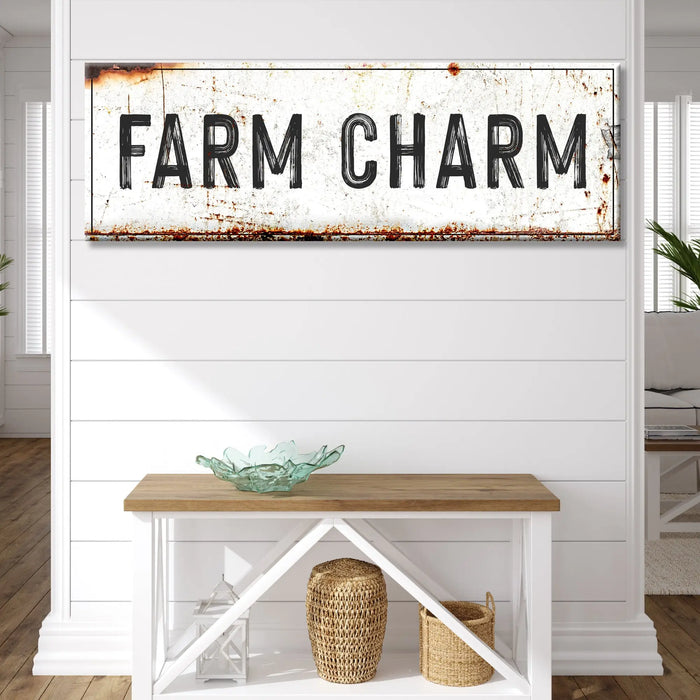 Farm Charm Sign by Tailored Canvases