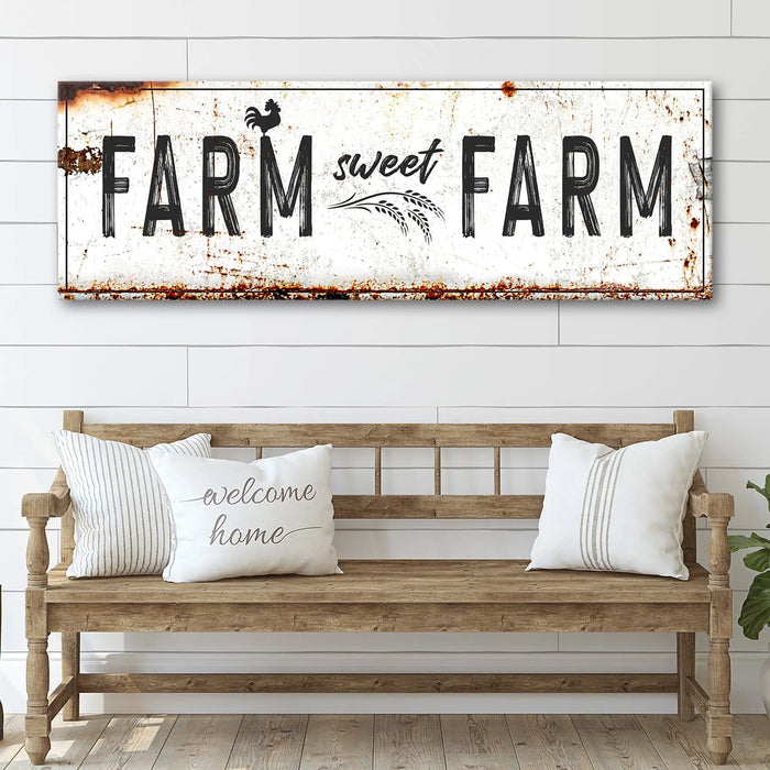 Farm Sweet Farm Sign by Tailored Canvases