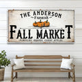 Farmers Fall Market Sign by Tailored Canvases