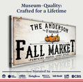 Farmers Fall Market Sign by Tailored Canvases