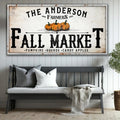 Farmers Fall Market Sign by Tailored Canvases