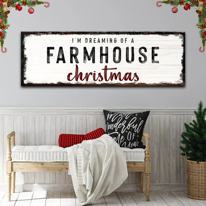Farmhouse Christmas Sign by Tailored Canvases