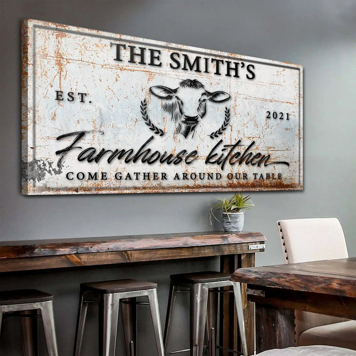 Farmhouse Kitchen Sign by Tailored Canvases